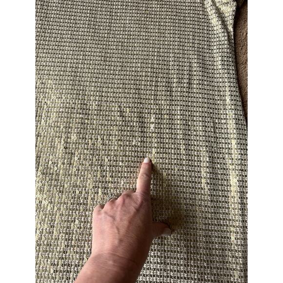 NWT Chicos Gold sequins Cold Shoulder short sleeved Dress size medium (1) - Picture 12 of 12